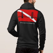 SF Scuba Diving Group mannen met ritssluiting Hoodie (Achterkant)