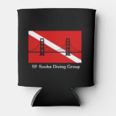 SF Scuba Duikgroep logo koelbox Blikjeskoeler (Voorkant)