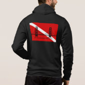 SF Scuba Mannen Zippered Hoodie (Achterkant)