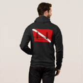 SF Scuba Mannen Zippered Hoodie (Achterkant volledig)