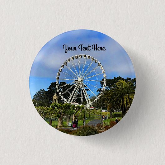 SF SkyStar Observation Wheel #1 Pinback Button (Voorkant)