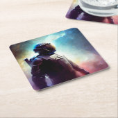 SF Space Hero 3 Kartonnen Onderzetters (Schuin)