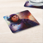 SF Space Hero 4 Kartonnen Onderzetters (Schuin)