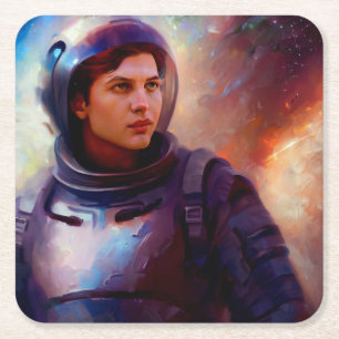 SF Space Hero 4 Kartonnen Onderzetters