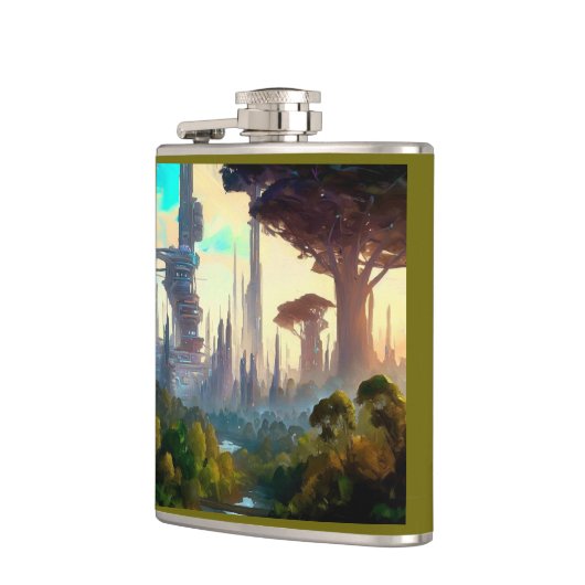 SF - Stad op bosplaneet 1 Heupfles (Links)