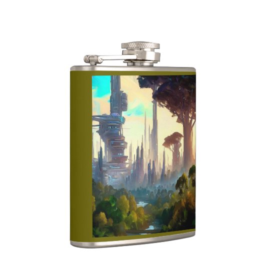 SF - Stad op bosplaneet 1 Heupfles (Rechts)