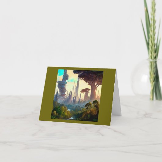 SF - Stad op bosplaneet 1 Kaart (Voorkant)