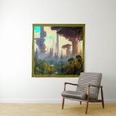 SF - Stad op bosplaneet 1 Wandkleed (In situ)