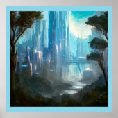 SF - Stad op bosplaneet 2 Poster (Voorkant)