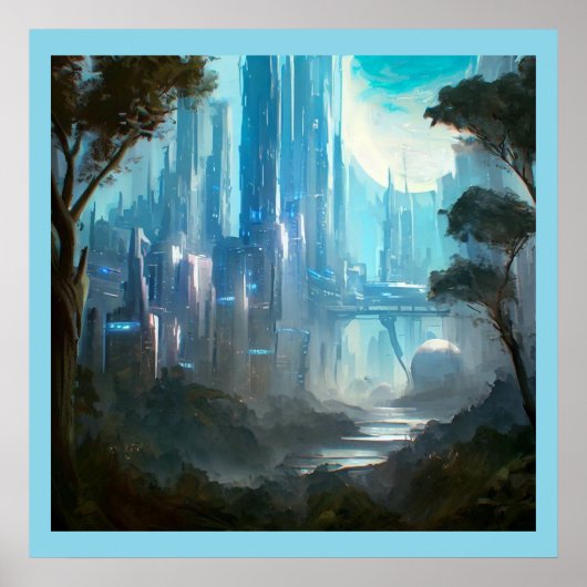 SF - Stad op bosplaneet 2 Poster (Voorkant)