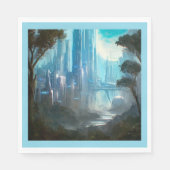 SF - Stad op bosplaneet 2 Servet (Voorkant)