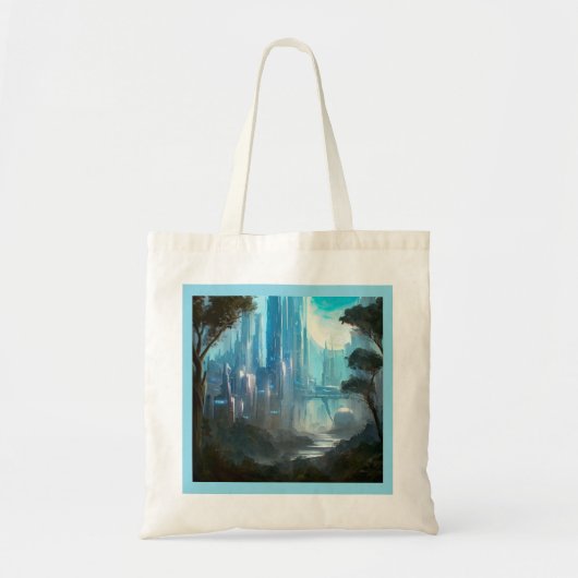 SF - Stad op bosplaneet 2 Tote Bag (Voorkant)