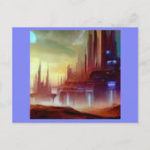 SF Stad Op Een Vreemde Planeet 1 Briefkaart (Voorkant)