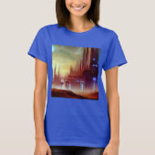 SF Stad Op Een Vreemde Planeet 1 T-shirt (Voorkant)