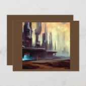 SF Stad Op Een Vreemde Planeet 2 Briefkaart (Voorkant / Achterkant)