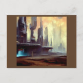 SF Stad Op Een Vreemde Planeet 2 Briefkaart (Voorkant)