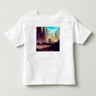 SF Stad Op Een Vreemde Planeet 3 Kinder Shirts