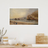 SF strand, Seal Rock en Cliff House (1166) Poster (Keuken)