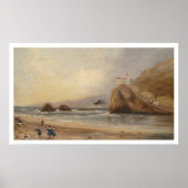 SF strand, Seal Rock en Cliff House (1166) Poster (Voorkant)