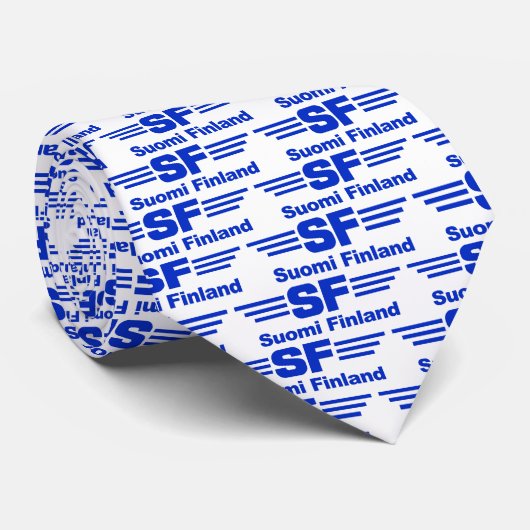 SF Suomi Finland stropdas (Opgerold)