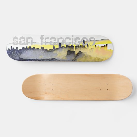 SF-tekenstijl Persoonlijk Skateboard (Horizontaal)