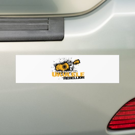 sf Ukulele Logo Bumpersticker (Op auto)
