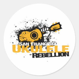 sf Ukulele Logo Ronde Sticker