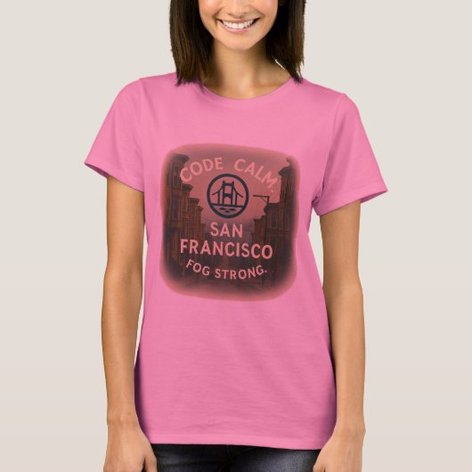 SF Vrouwen T-shirt Code Kalm Mist Sterke Poetische (Voorkant)