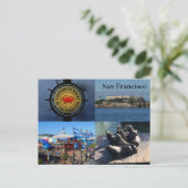 SF Wharf-aantrekkingen voor vissers #1 Briefkaart (Staand voorkant)