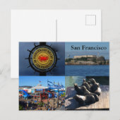 SF Wharf-aantrekkingen voor vissers #1 Briefkaart (Voorkant / Achterkant)