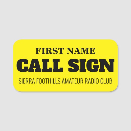 SFARC NAAMPLAATJE (Voorkant)