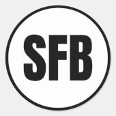 SFB - Sanford Ronde Sticker (Voorkant)