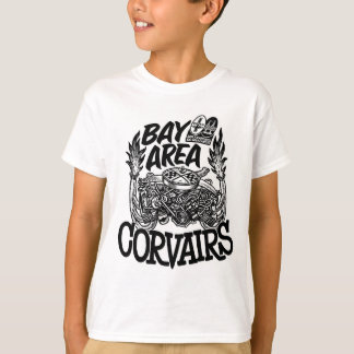 SFBA CORSA Bay Area Corvairs Bard Beach Kinder wit T-shirt