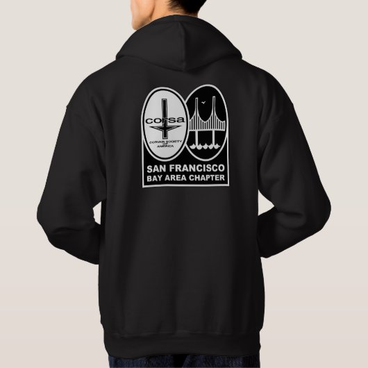 SFBA CORSA Corvair club BAY AREA Hoodie (Achterkant)