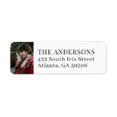 Sfeer Bruiloft Suite Foto Retouradres Etiket (Voorkant)