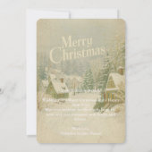 Sfeer dorp in de winter Kerstkaart - 5x7 Kaart (Achterkant)