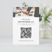 Sfeer Foto Online RSVP Kaartje (Staand voorkant)