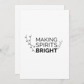 Sfeer maken met Kerst - Moderne typografie voor de Feestdagenkaart (Voorkant / Achterkant)