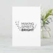 Sfeer maken met Kerst - Moderne typografie voor de Feestdagenkaart (Staand voorkant)