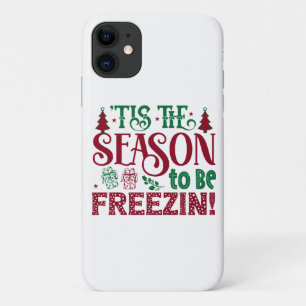 Sfeer om te bevriezen Grappige Winter Sneeuwman Case-Mate iPhone Case