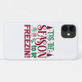 Sfeer om te bevriezen Grappige Winter Sneeuwman Case-Mate iPhone Case (Achterkant (horizontaal))