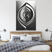 Sfeer van Contrasten Canvas Afdruk (Insitu (Slaapkamer))