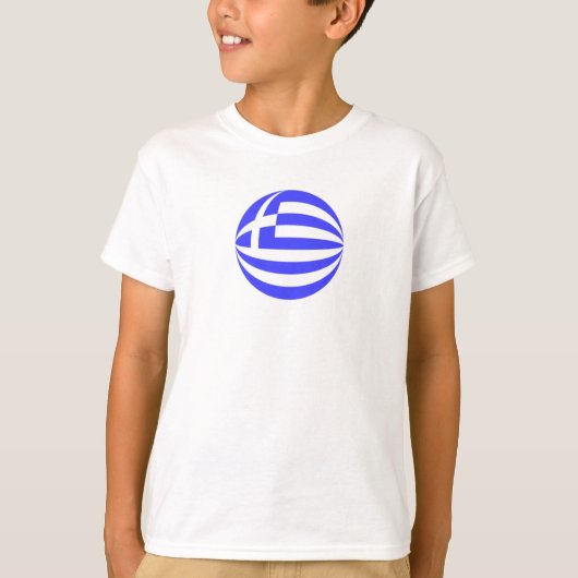 Sfeer van de Griekse vlag  T-shirt (Voorkant)