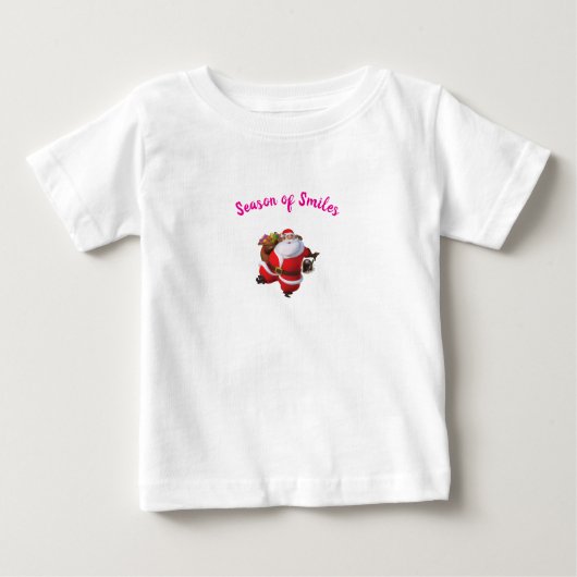 Sfeer van glimlach - Aardig baby kerst T-shirt (Voorkant)
