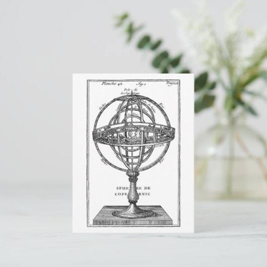 Sfeer van het Briefkaart van Copernicus (Staand voorkant)