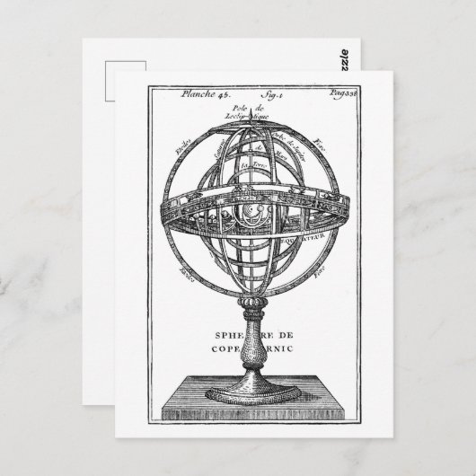 Sfeer van het  Briefkaart van Copernicus (Voorkant / Achterkant)