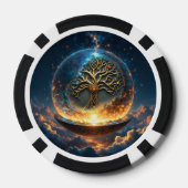 Sfeer van Leven – De Gouden Wereldboom.  Poker Chips (Achterkant)
