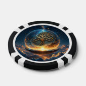 Sfeer van Leven – De Gouden Wereldboom.  Poker Chips (Enkel)
