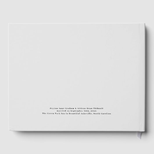 Sfeer Verloving Fotografie Bruiloft Gastenboek (Achterkant)