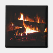 Sfeerbeeld van warme winterhaard magneet (Voorkant)